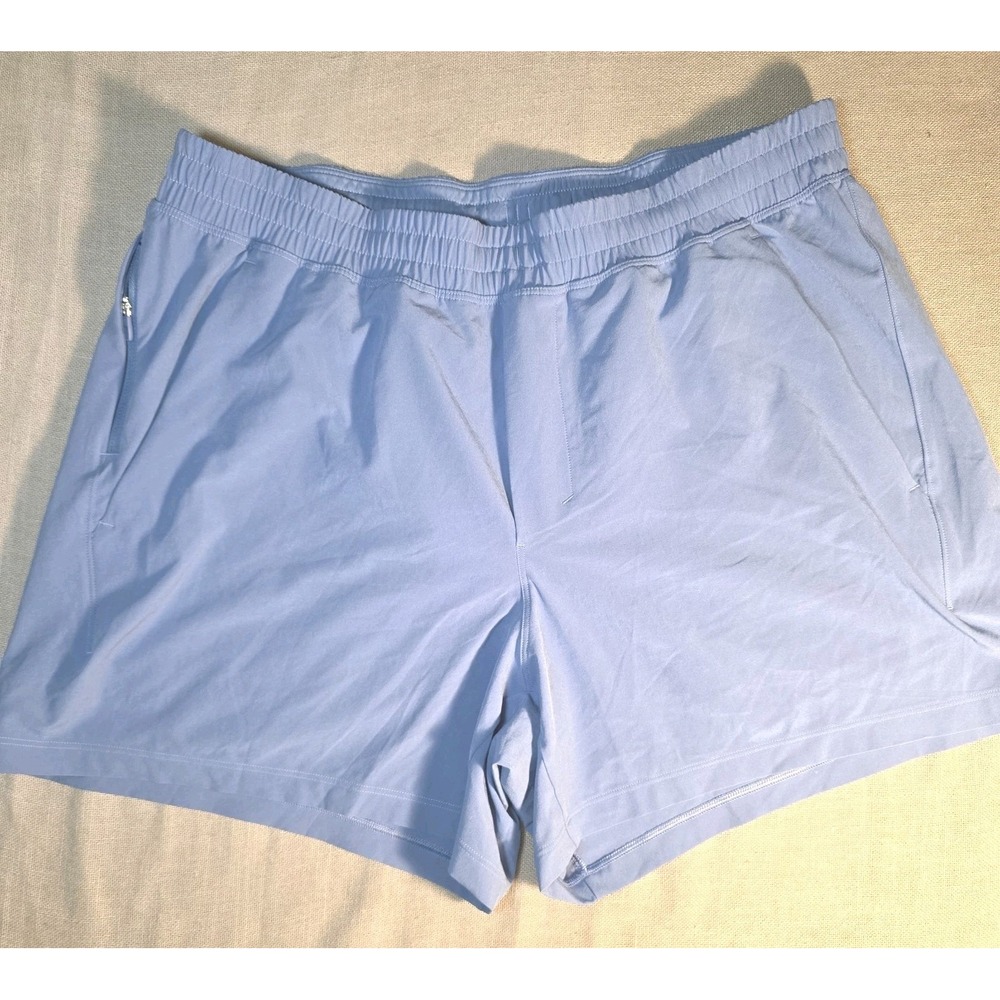 Lululemon Men's Size XL Pace Breaker Light Blue Shorts 4" Inseam EUC